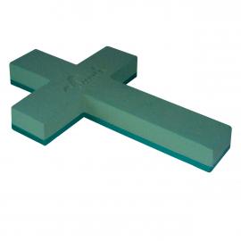 Cross on the plastic base without legs